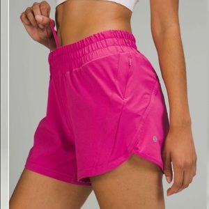 Lululemon track MR  that short 5” liner in pink lychee